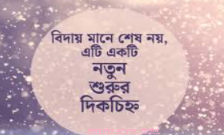 বিদায় নিয়ে ক্যাপশন ,স্ট্যাটাস, ছন্দ ,উক্তি ও কবিতা