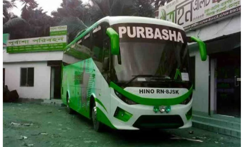 পূর্বাশা পরিবহন আব্দুল্লাহপুর কাউন্টার নাম্বার